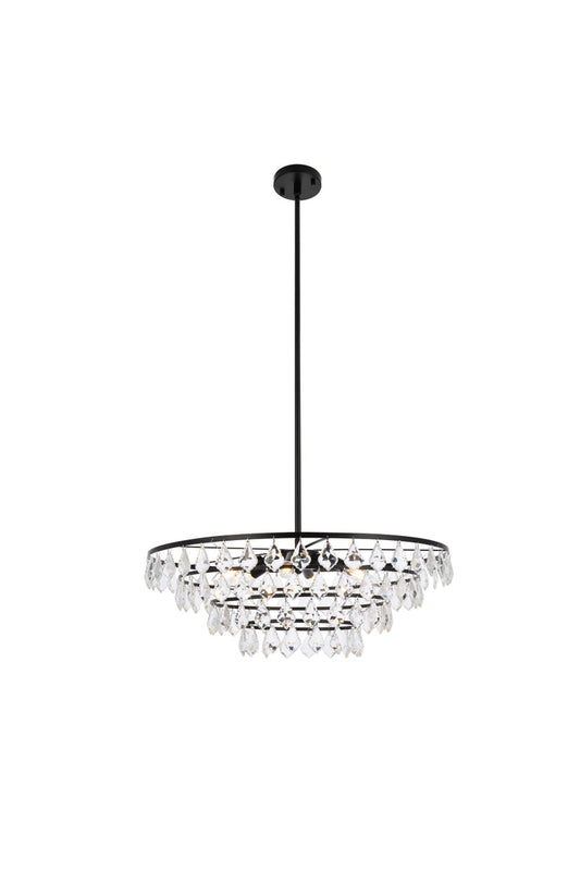 Ella 28 inch pendant in black
