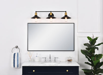 Etude 3 light brass and black Wall Sconce