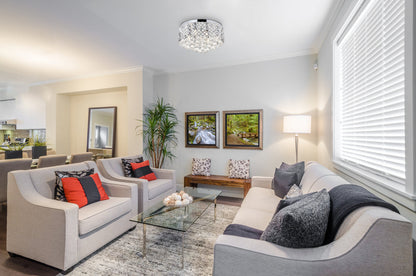 Tully 6 light Chrome Flush Mount