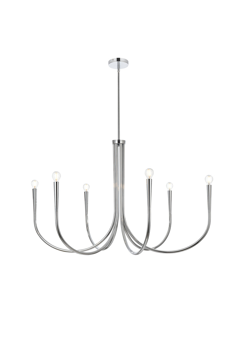 Layne 42 inch chandelier in Chrome