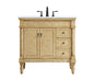 36 inch Single Bathroom Vanity in Antique Beige