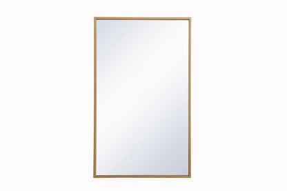 Metal mirror medicine cabinet 17 inch x 28 inch in Brass