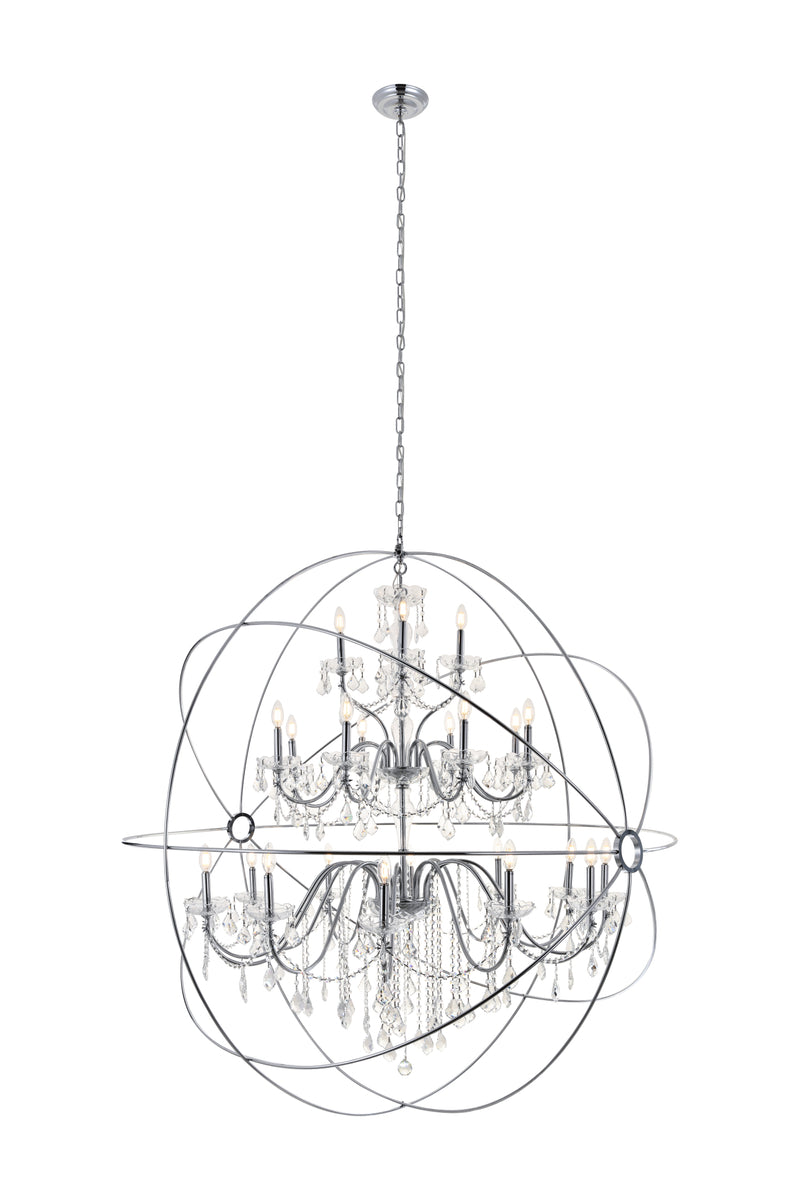 Cordelia 24 Light Chrome Crystal Pendant