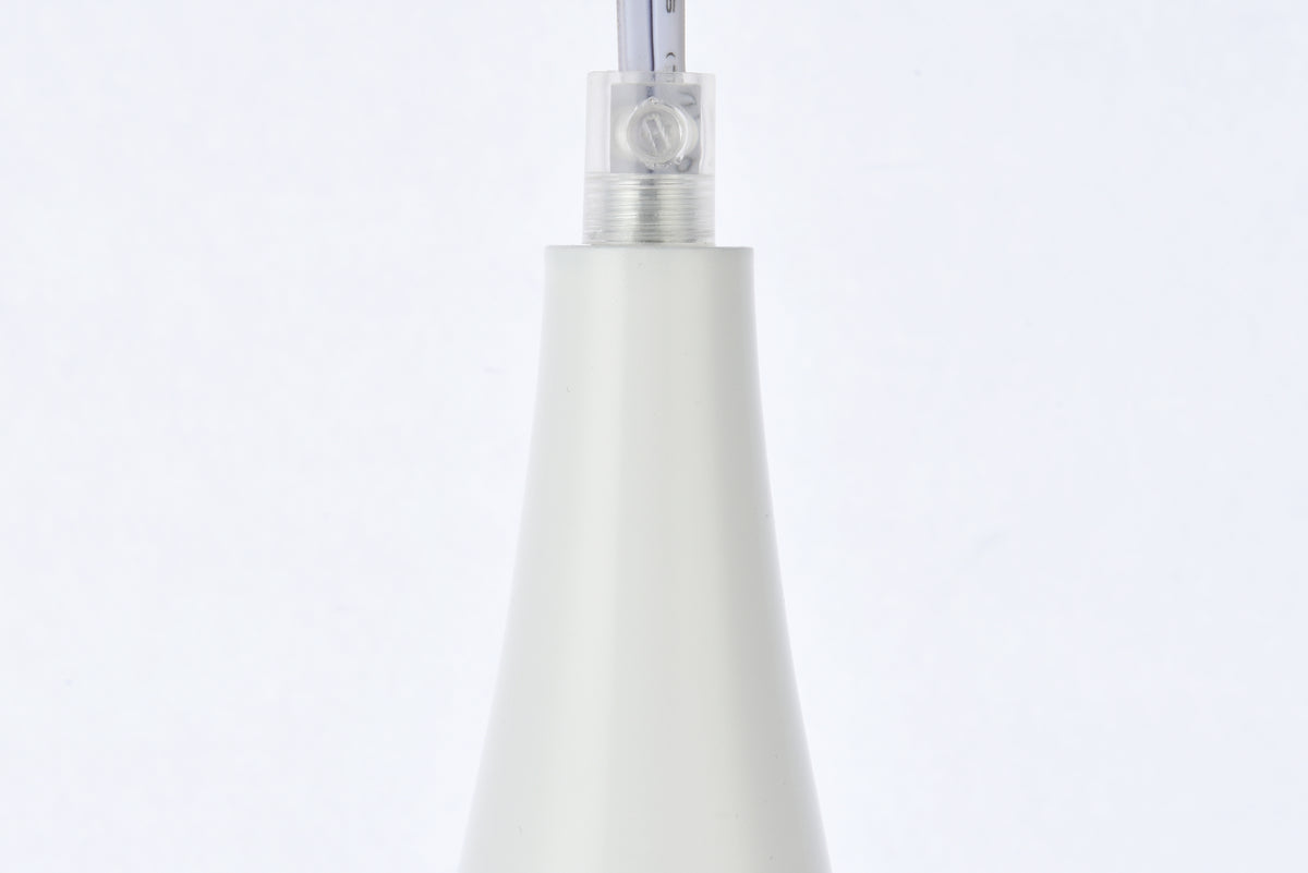 Nora 1 Light white plug-in pendant
