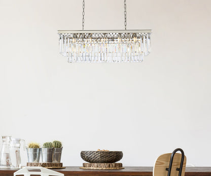 Sydney 12 light polished nickel Chandelier Clear Royal Cut Crystal