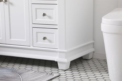 48 inch Single Bathroom Vanity set in White