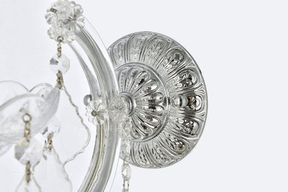 Maria Theresa 1 light Chrome Wall Sconce Clear Royal Cut Crystal