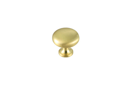 Cadon 1.2" Diameter Brushed Gold Mushroom Knob Multipack (Set of 10)