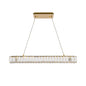 Monroe 31 inch LED linear pendant in gold