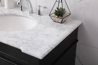 36 inch Single bathroom vanity set in black