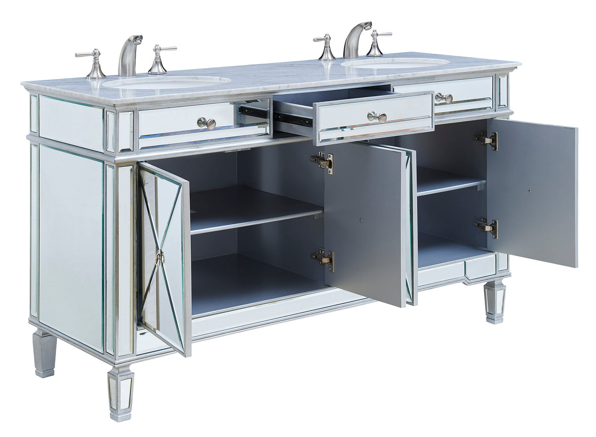 60 In. Double Bathroom Vanity