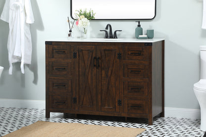 48 inch Single bathroom vanity in expresso
