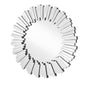 Sparkle 31.5 in. Contemporary Round Mirror in Clear