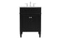 24 inch Single bathroom vanity in Black