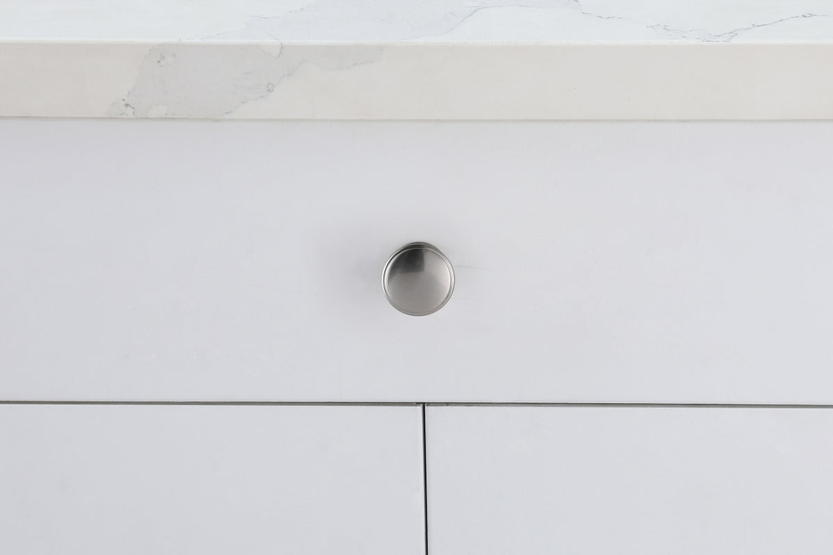 Kaid 1.2" Diameter Brushed Nickel Mushroom Knob Multipack (Set of 10)