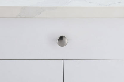 Kaid 1.2" Diameter Brushed Nickel Mushroom Knob Multipack (Set of 10)