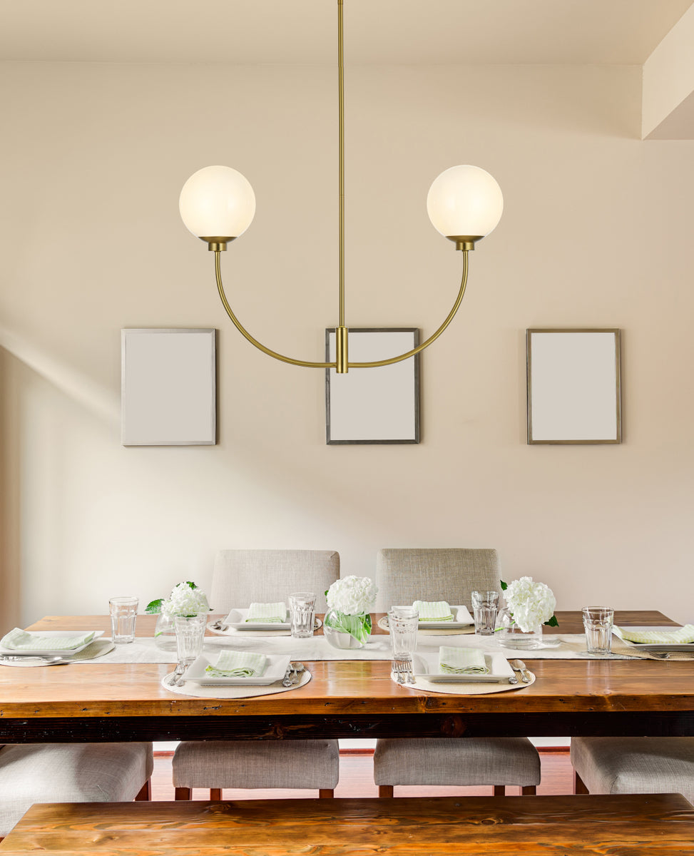 Nyomi 30 inch chandelier in Satin Gold