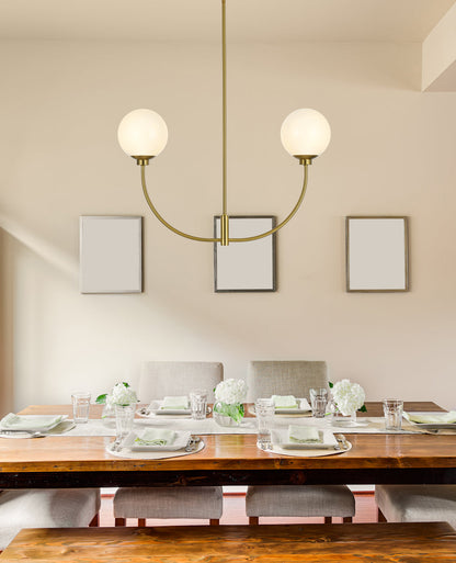 Nyomi 30 inch chandelier in Satin Gold