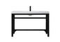 48 inch ADA compliant Single bathroom metal vanity in black