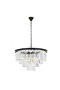 Sydney 17 light Matte Black Chandelier Clear Royal Cut Crystal