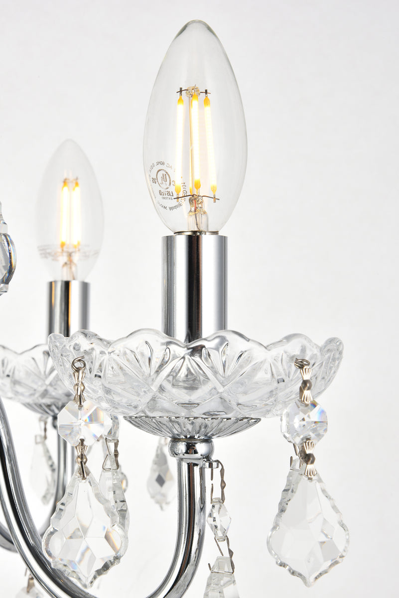 St. Francis 4 light Chrome Pendant Clear Royal Cut Crystal