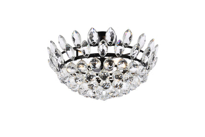 Emilia 18 inch flush mount in black