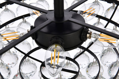 Emilia 18 inch pendant in black