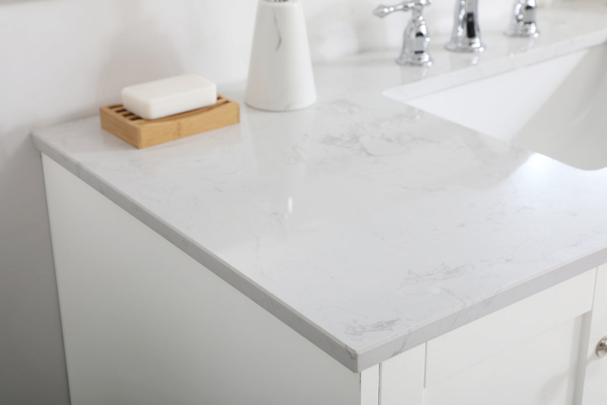 48 inch Single Bathroom Vanity in White