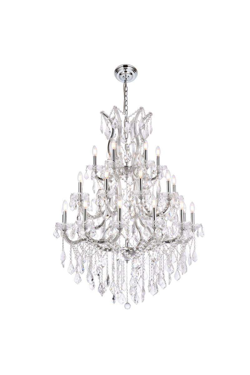 Maria Theresa 28 light Chrome Chandelier Clear Royal Cut Crystal