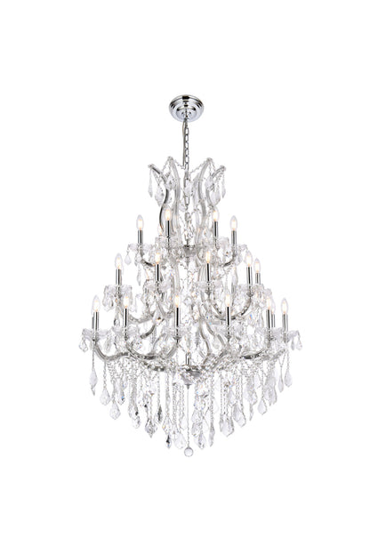 Maria Theresa 28 light Chrome Chandelier Clear Royal Cut Crystal