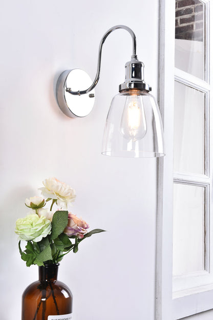 Felicity 1 light chrome Wall Sconce