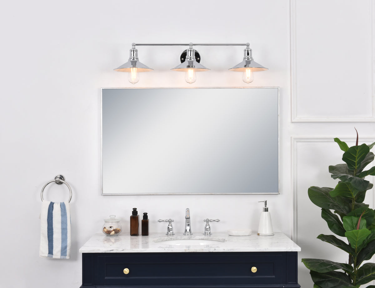 Etude 3 light chrome Wall Sconce