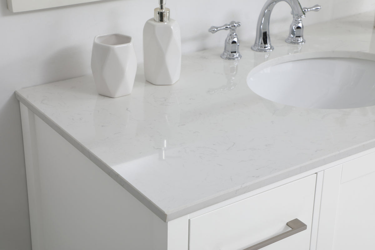 48 inch Single Bathroom Vanity in White