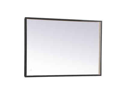 Pier 24x36 inch LED mirror with adjustable color temperature 3000K/4200K/6400K in black