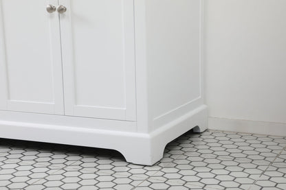 60 inch double bathroom vanity in white