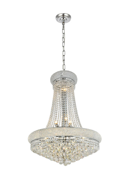 Primo 14 light Chrome Chandelier Clear Royal Cut Crystal
