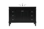 48 inch Single bathroom vanity in black