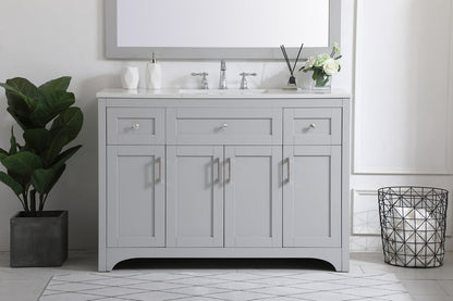 48 inch Single Bathroom Vanity in Grey