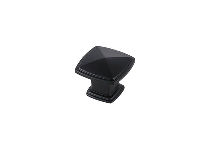 Marcel 1.2" Matte Black Square Knob Multipack (Set of 10)