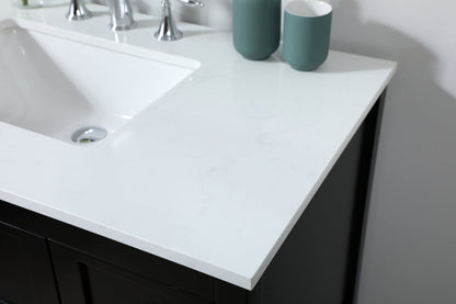 32 inch Single bathroom vanity in black