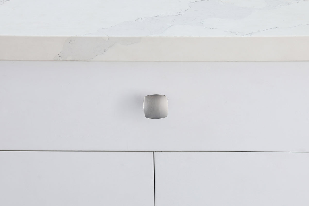 Irvin 1.3" Brushed Nickel Square Knob Multipack (Set of 10)