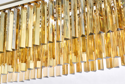 Sydney 12 light polished nickel Chandelier Golden Teak (Smoky) Royal Cut Crystal