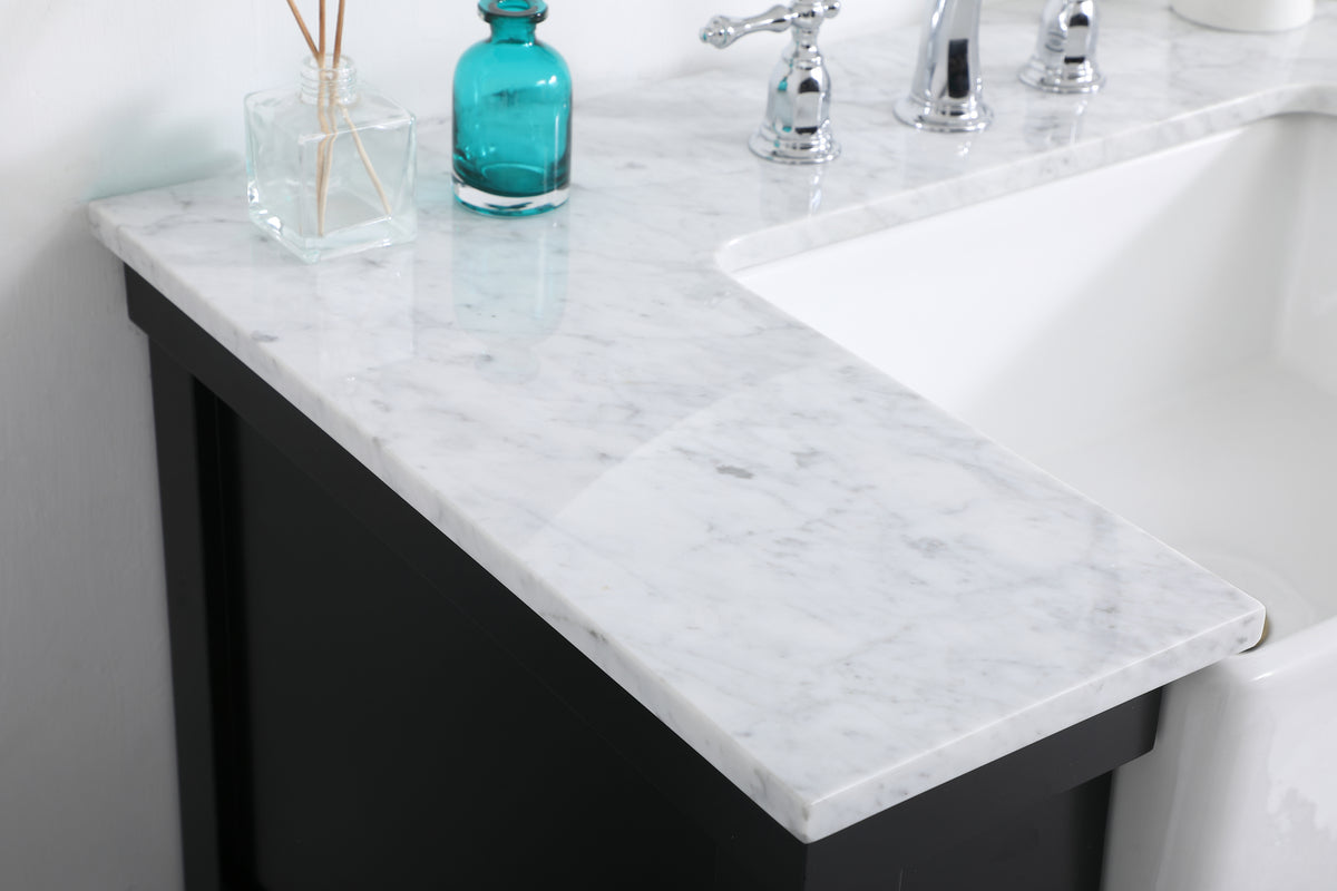 36 inch Single bathroom vanity in black