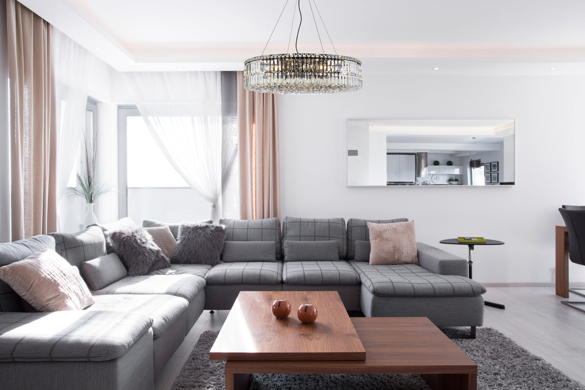 Maxime 32 inch black chandelier