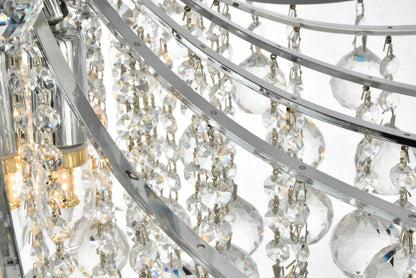 Toureg 10 light Chrome Pendant Clear Royal Cut Crystal