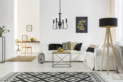 Flynx 4 lights pendant in black