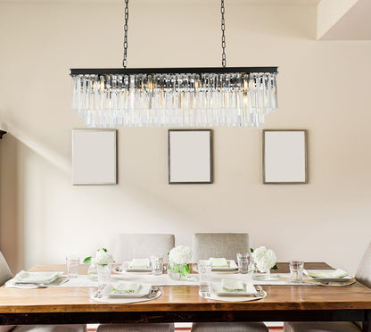 Sydney 12 light Matte Black Chandelier Clear Royal Cut Crystal