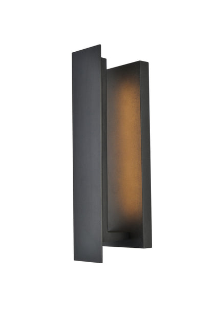 Raine Integrated LED wall sconce in black