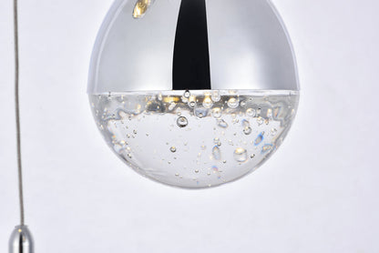 Amherst Collection LED 3-light chandelier 12in x 9in chrome finish