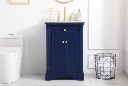 24 inch Single bathroom vanity in  Blue
